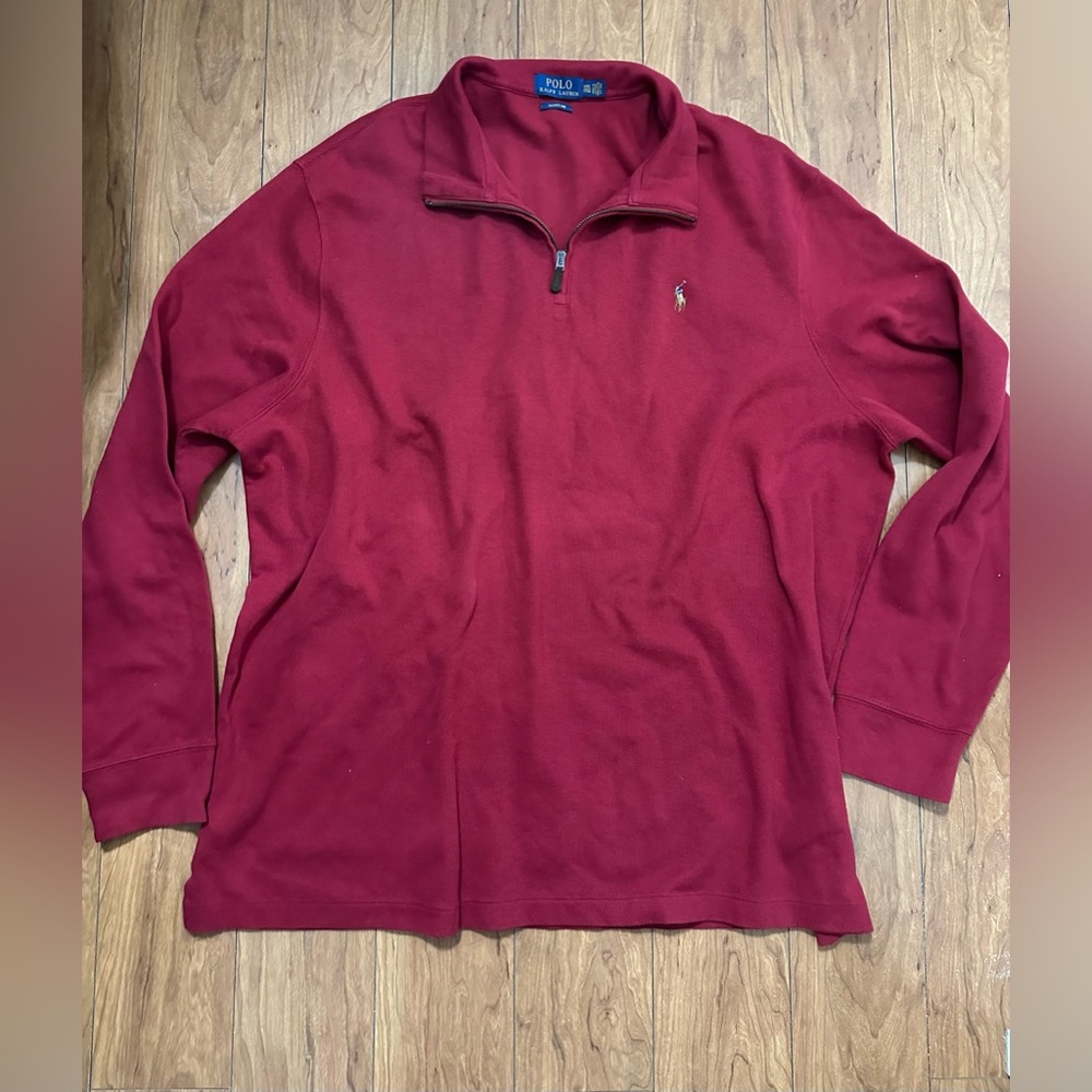 Ralph Lauren Red Turtleneck Sweater